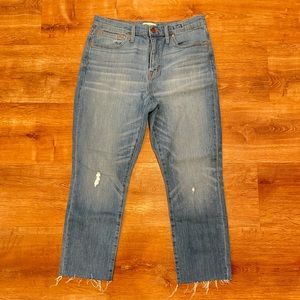 Madewell High-Rise Slim Crop Boyjean